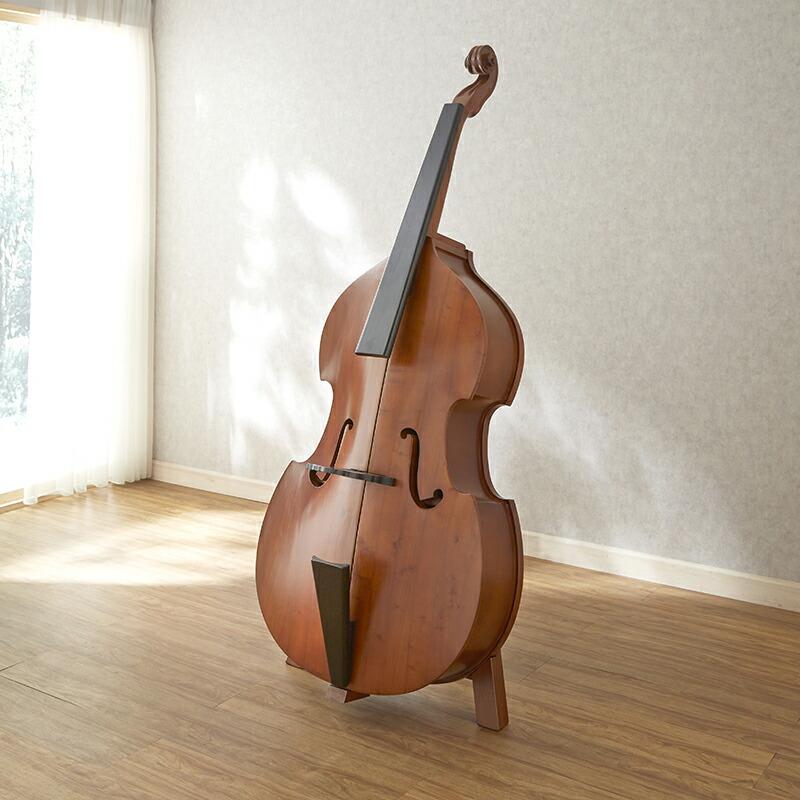 タロッコ コントラバス型 バーキャビネット 幅65cm / 収納