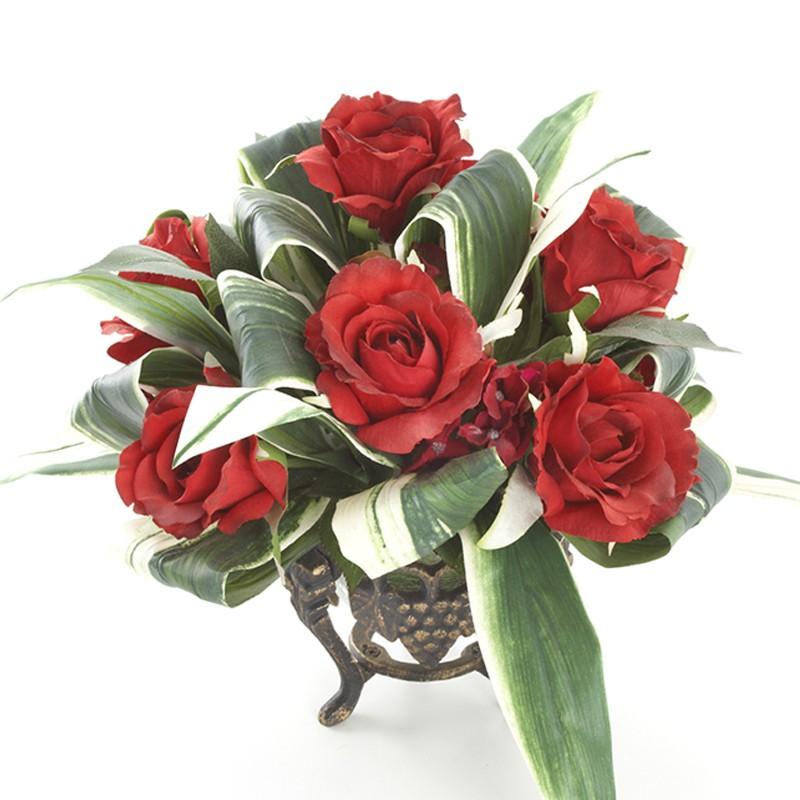 レッドローズアレンジ　幅40cm / 花 造花 フラワー フラワーアレンジメント きれい