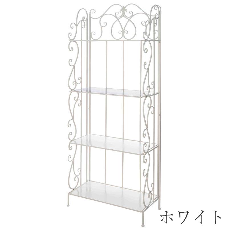 4段ラック アイアン 幅63.5cm / ラック 4段 棚 飾り棚 鉄 アイアン