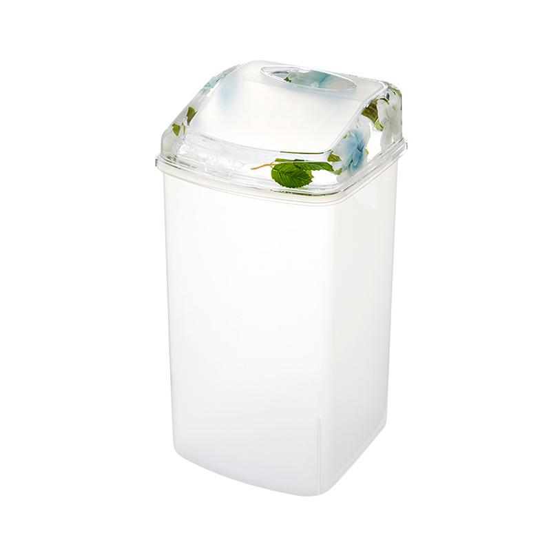 アクリル 水中花 ダストボックス / ダストBOX ゴミ箱 ごみ箱 フタ付き