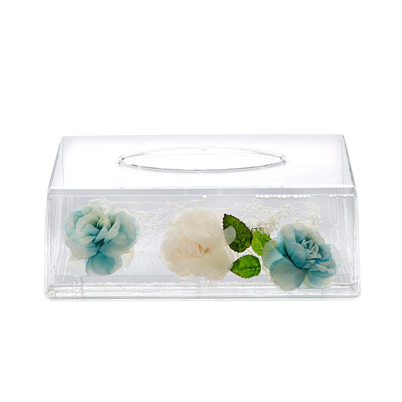 アクリル 水中花 ティッシュボックス / ティッシュBOX ティッシュ