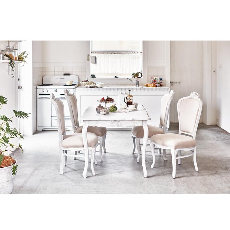 ダイニング セット テーブル チェア おしゃれ かわいい ホワイト 白