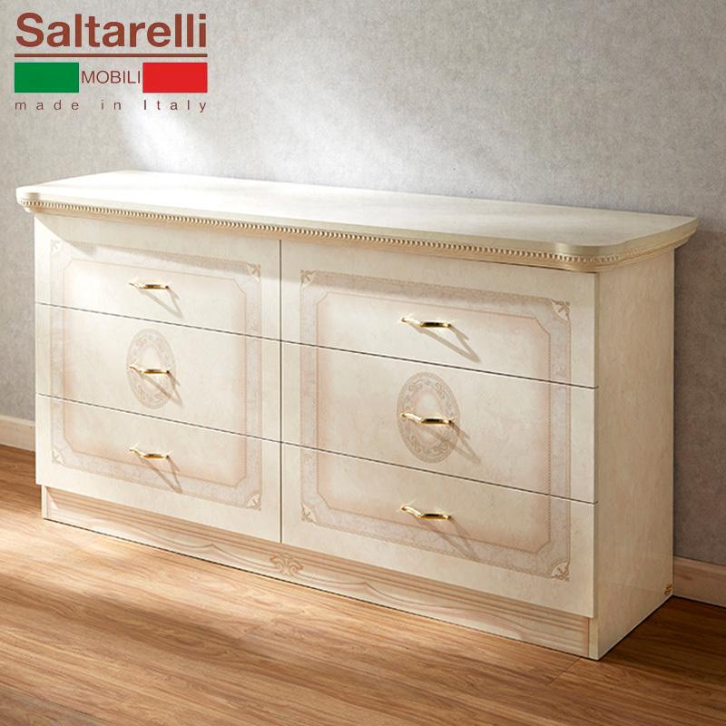 サルタレッリ アマルフィ ダブルドレッサーアイボリー 幅160cm
