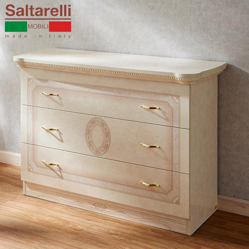 サルタレッリ アマルフィ シングルドレッサー(3段チェスト)アイボリー
