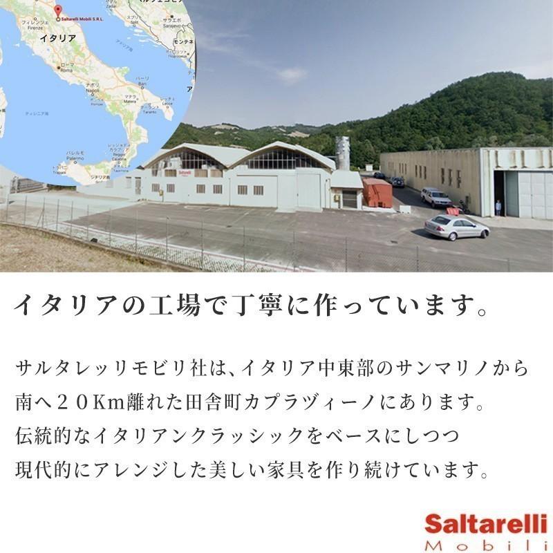 サルタレッリ ジュリエッタ ミディアムテレビ台(テレビボード)ホワイト 幅122cmイタリア製