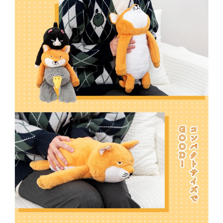 クッション かわいい アニマル 背もたれ 椅子用 健康グッズ 姿勢矯正 ぶら下がりクッション 可愛い デスクワーク ギフト プレゼント | 東谷 | 15