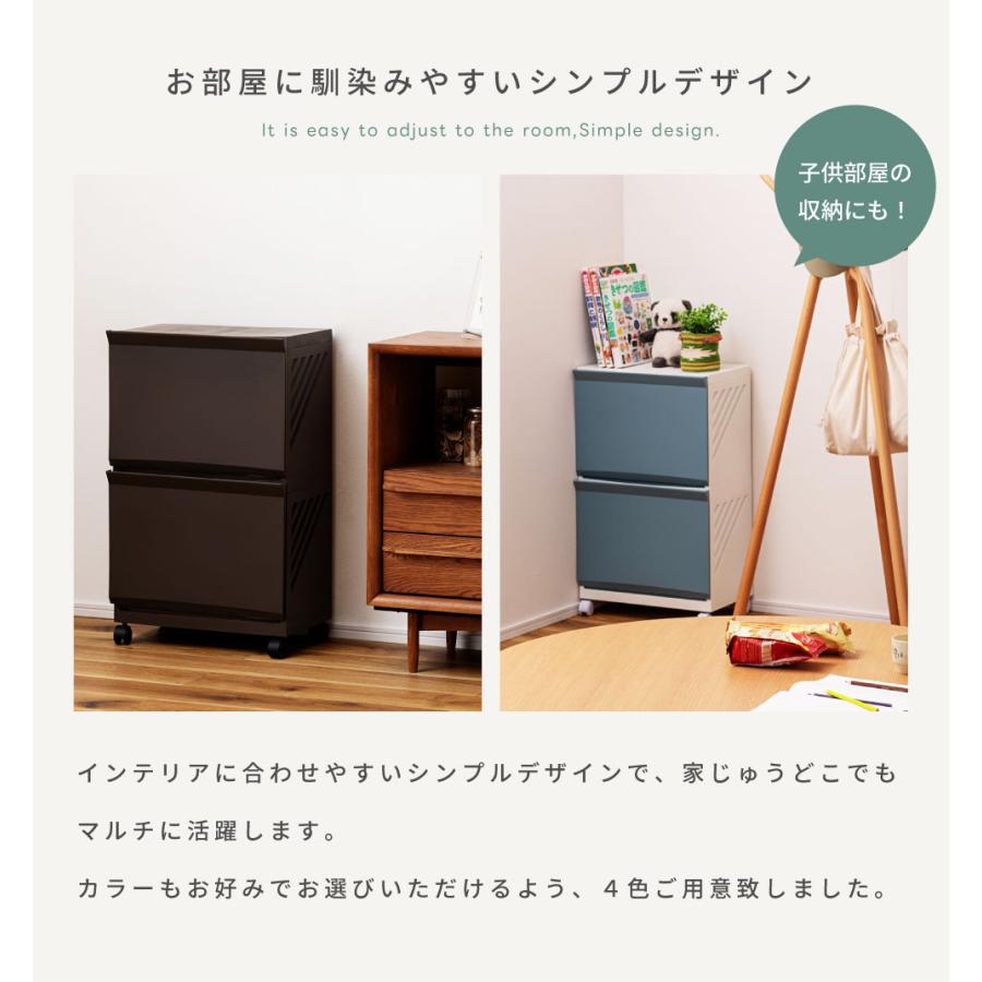 ランドリーバスケット ワゴン 2段 スリム おしゃれ かご キャスター ランドリーボックス ボックス ランドリー バスケット ベージュ ブルー ブラウン アイボリー | 東谷 | 17