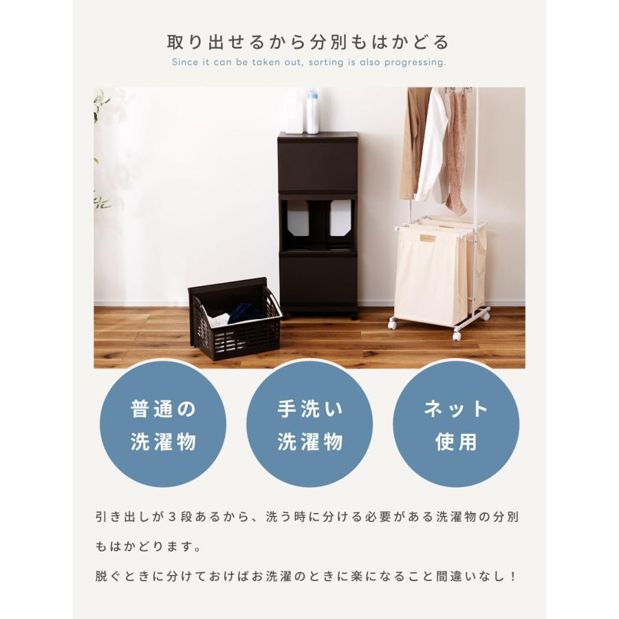 東谷 ランドリーバスケット 洗濯カゴ キャスター付き 洗面所 収納