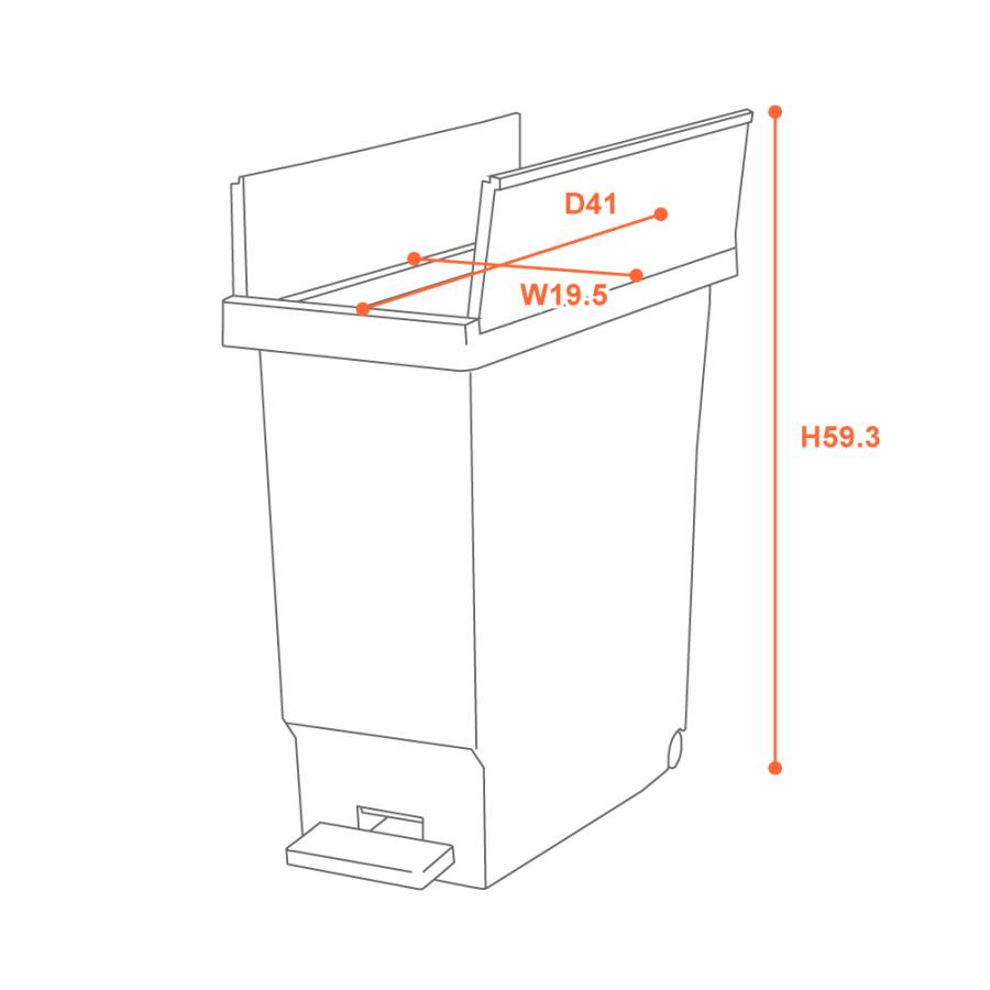 ゴミ箱 32リットル おしゃれ 分別 ごみ箱 ダストボックス 蓋付き スリム キッチン リビング フタ付き ペダル キャスター 両開き シンプル 北欧 モダン | 東谷 | 23