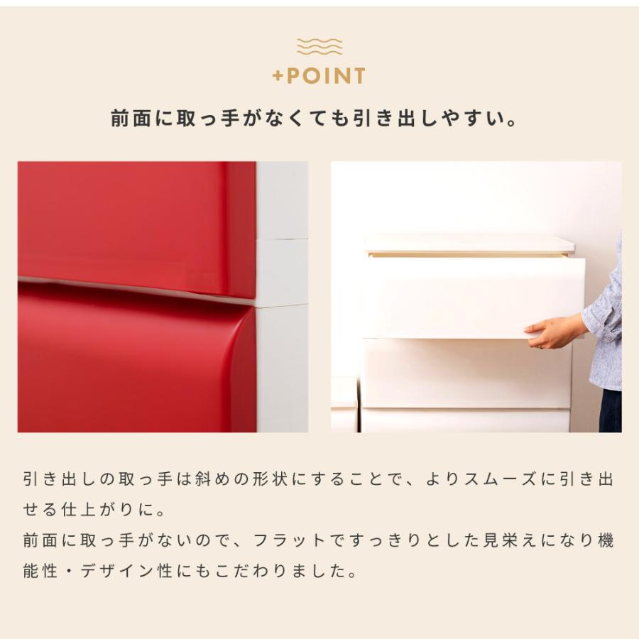 チェスト 衣装ケース 収納 引き出し 5段 白 ハイチェスト 収納家具