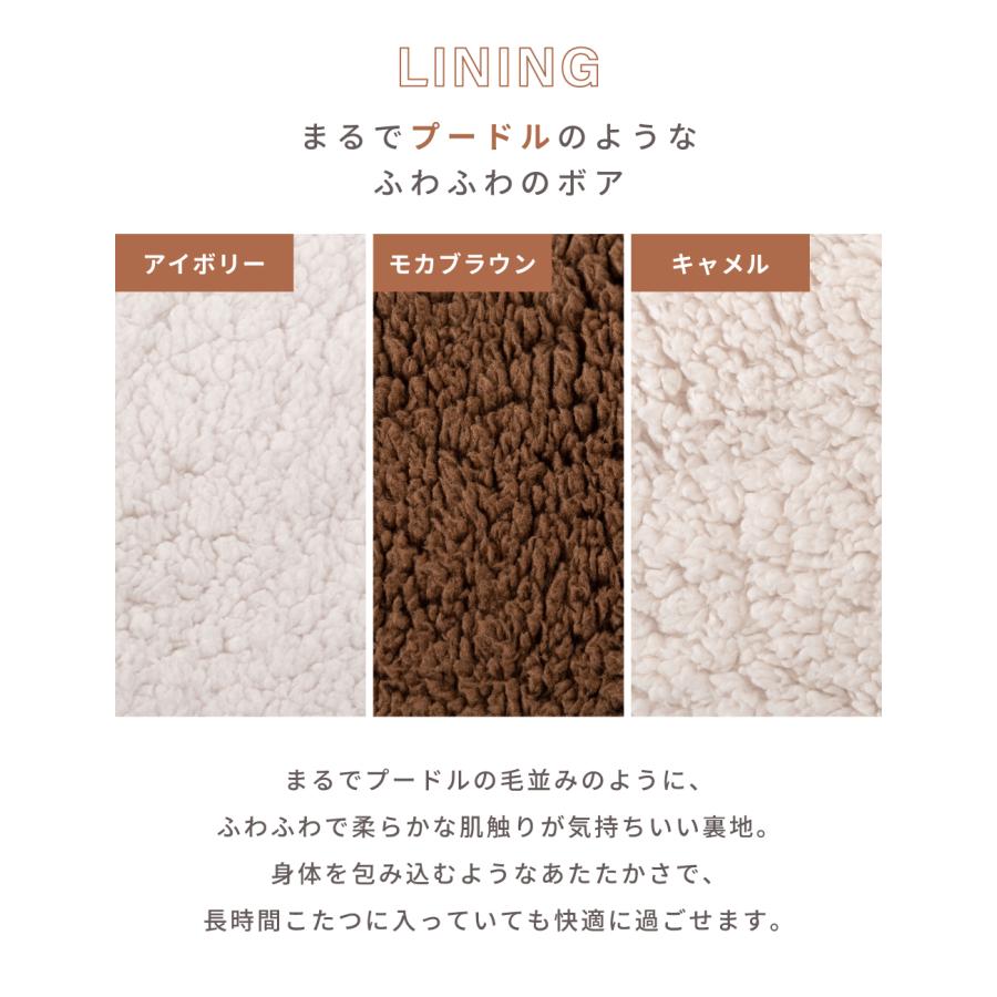 こたつ布団 正方形 おしゃれ 185×185cm こたつ掛け布団 薄掛け 薄手 かわいい コタツ ジャガードボア | 東谷 | 12