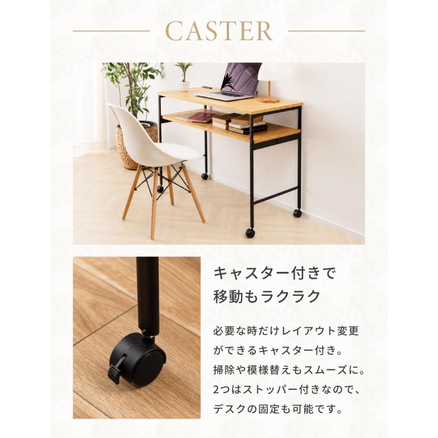 東谷 ネイルテーブル ネイルデスク おしゃれ 幅100 アイアン 木製 棚