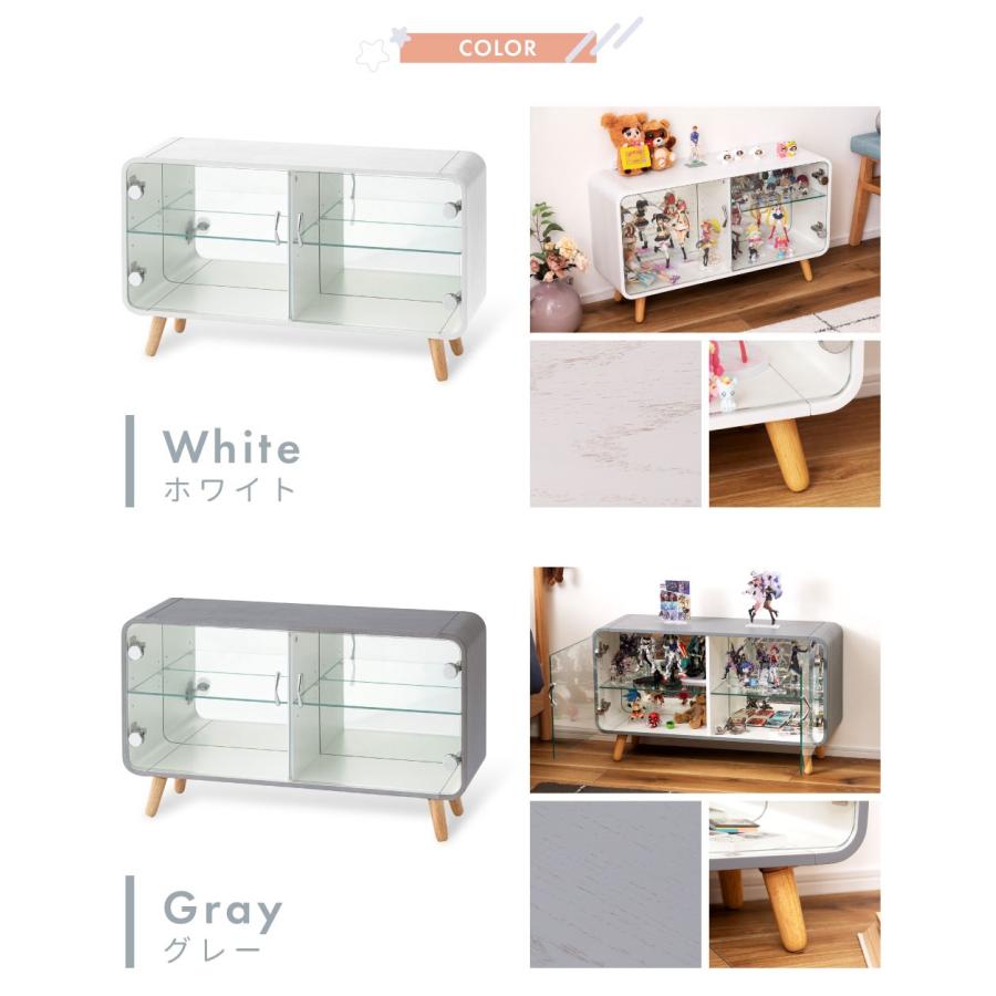 コレクションケース フィギュア ボックス ガラスケース ショーケース 横型 横長 アクスタ 収納 グッズ 収納棚 テレビボード TV台 ディスプレイ 推し棚 オタク |  | 19