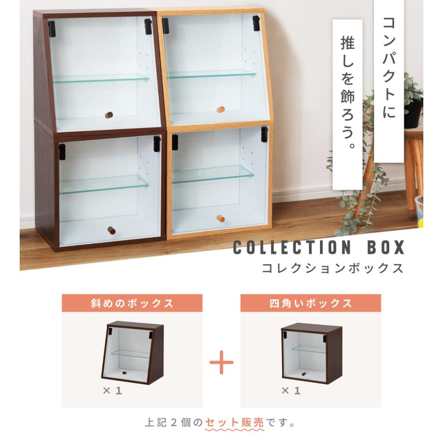 コレクションケース 2段 2個セット コレクションボックス フィギュア