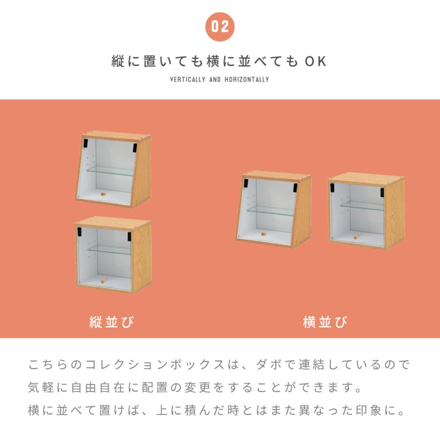 コレクションケース 2段 2個セット コレクションボックス