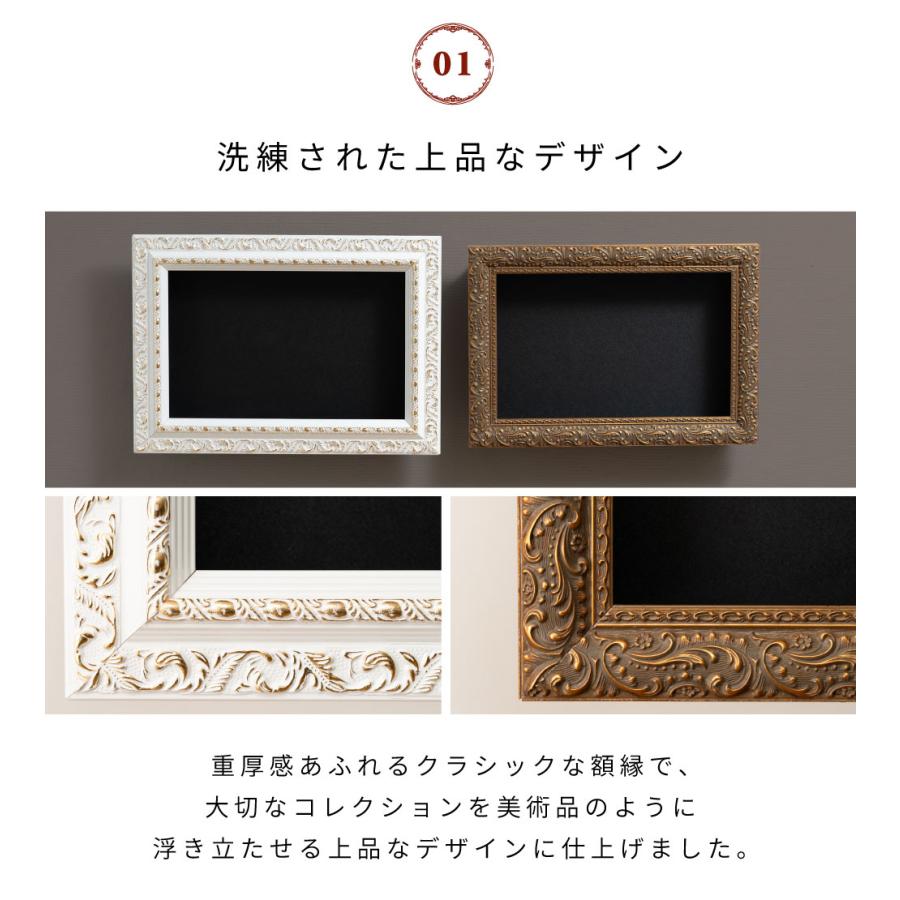 東谷 額縁 幅45cm ディスプレイ コレクションケース ラック 壁掛け