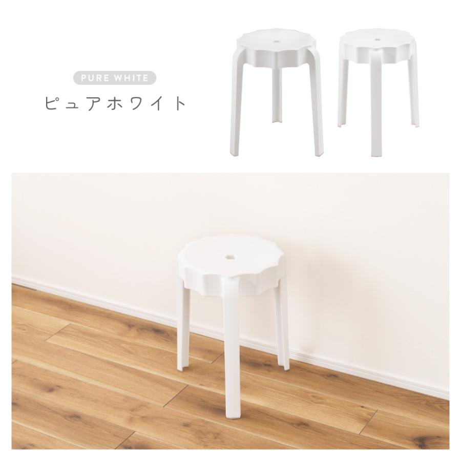 【新品】guzzini グッチーニスツール ホワイト 椅子2脚セット 東谷 スツール 丸椅子 2脚セット 高さ45 キッチン 背もたれなし