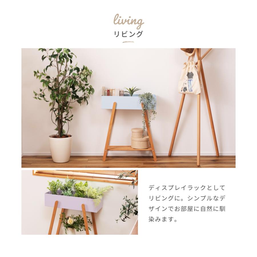 【美品】ボックススタンド　棚　植木鉢　ブラウン Amazon | VECELO フラワースタンド 鉢スタンド プランタースタンド 幅