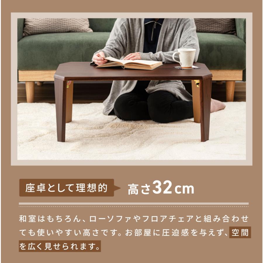 東谷 折りたたみテーブル ローテーブル 折りたたみ テーブル 幅75
