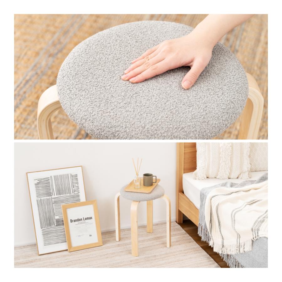 スタッキングスツール 4脚セット スタッキングチェア スツール 木製 おしゃれ 積み重ね スタッキング 高さ45cm 座面高45 チェア 背もたれなし 北欧 | 東谷 | 18