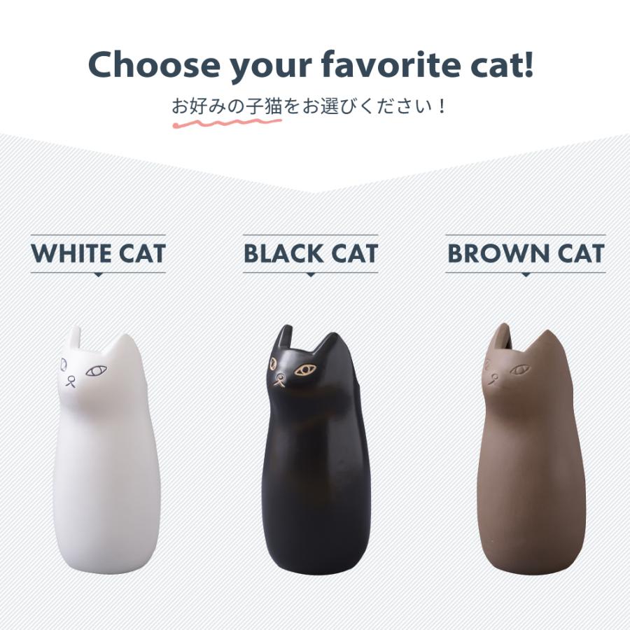 傘立て おしゃれ スリム 陶器 外置き 猫 コンパクト アンブレラスタンド 北欧 玄関収納 屋外 傘置き かさたて かわいい 傘立 ねこ ブラック ブラウン ホワイト | 東谷 | 11