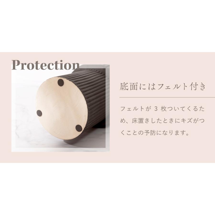 傘立て スリム 陶器 丸 円形 おしゃれ ストライプ 柄 模様 ナチュラル フラワーベース コンパクト かわいい 傘入れ 玄関 アンブレララック シンプル モダン 北欧 | 東谷 | 11