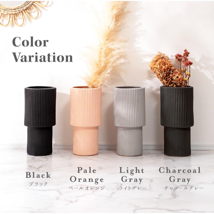 傘立て スリム 陶器 丸 円形 おしゃれ ストライプ 柄 模様 ナチュラル フラワーベース コンパクト かわいい 傘入れ 玄関 アンブレララック シンプル モダン 北欧 | 東谷 | 12