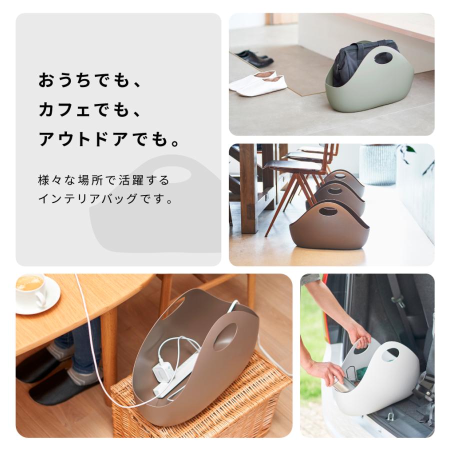 インテリアバッグ プラスチック 防水 積み重ね スタッキング 大きめ 書類バッグ 自立 軽い ポリエチレン 持ち運び アウトドア 敬老の日 ギフト プレゼント | 東谷 | 02