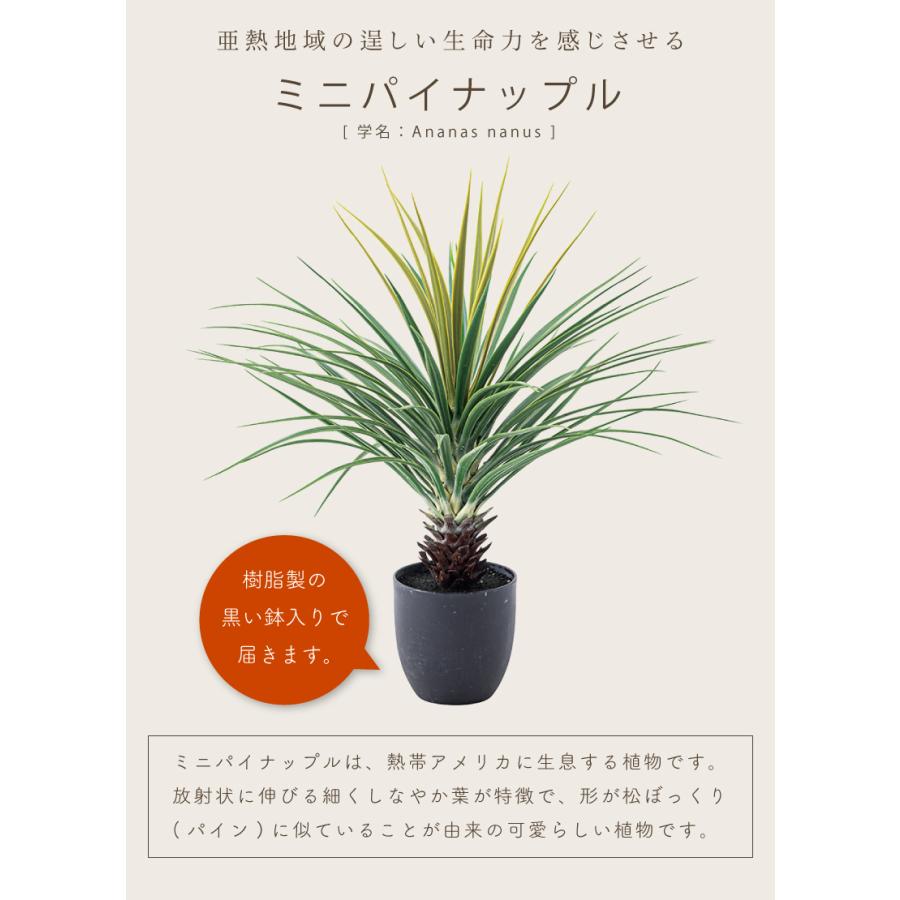 フェイクグリーン おしゃれ 人工観葉 観葉植物 インテリア 造花 リーフ ミニパイナップル