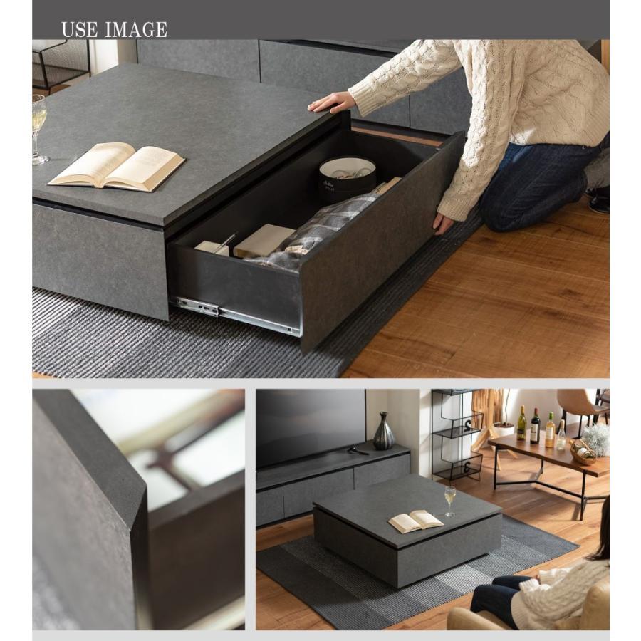 東谷 センターテーブル スクエアテーブル テーブル 収納付き おしゃれ