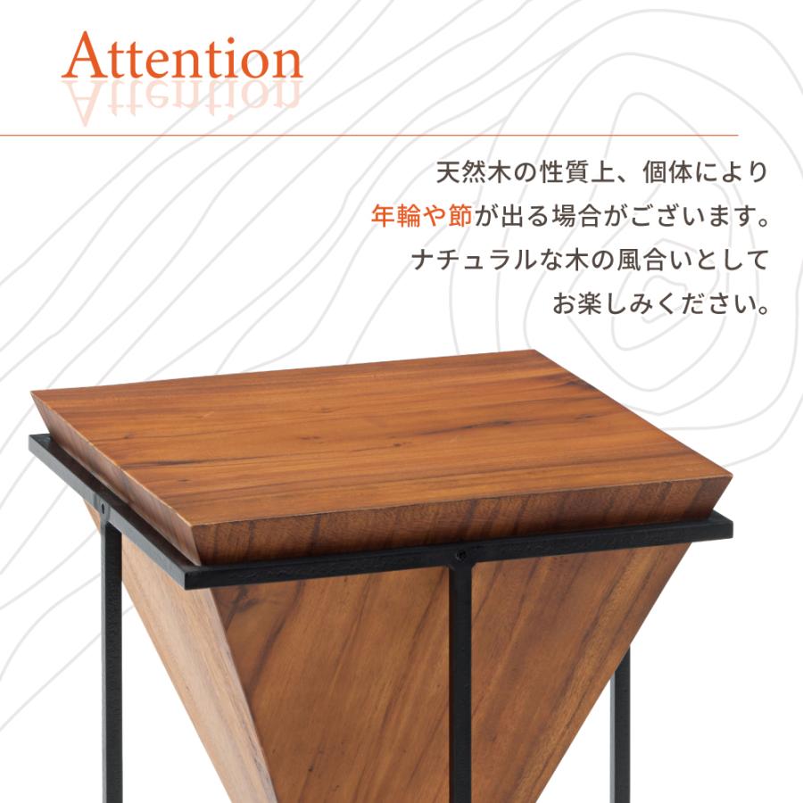 サイドテーブル 丸 四角 おしゃれ スリム 木製 天然木 : jw-102 
