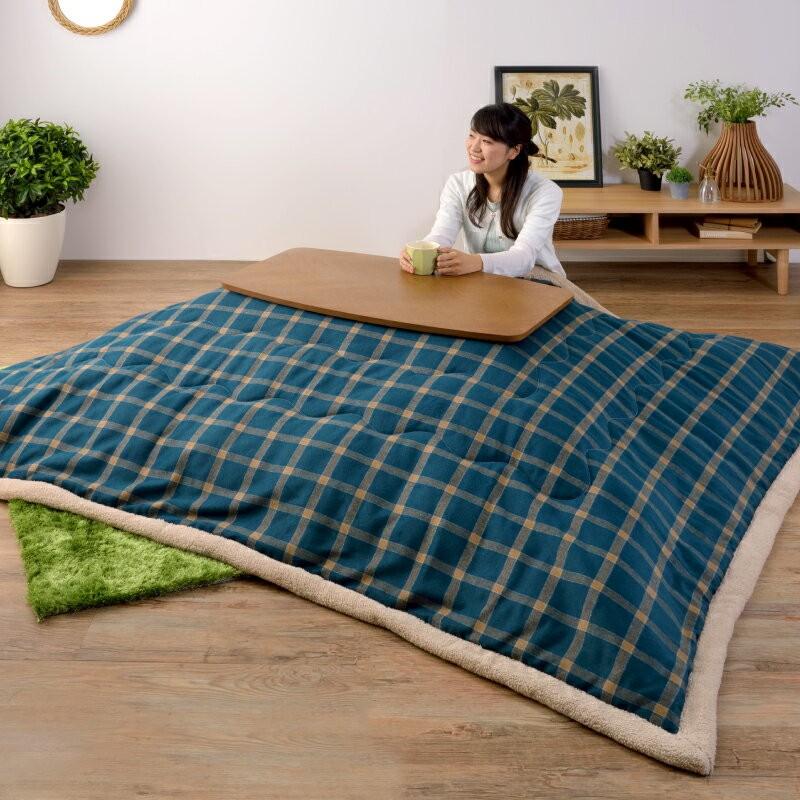 こたつ テーブル 長方形 90×50 おしゃれ 折りたたみ 折り畳み 折れ脚 コンパクト 石英管ヒーター センターテーブル ヘリンボーン風 ブラウン シンプル 炬燵 | 東谷 | 05