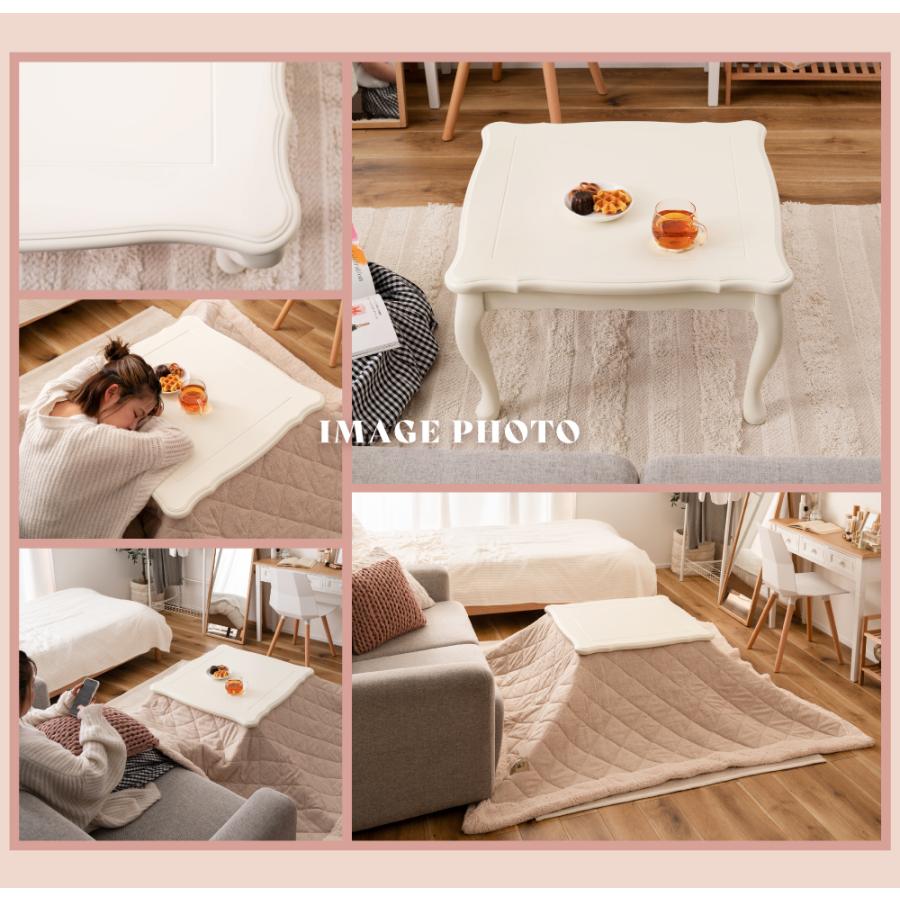 東谷 こたつ こたつテーブル 正方形 70×70cm テーブル かわいい 猫脚