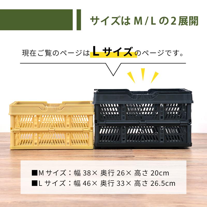 収納ボックス アウトドア カゴ ピクニックバスケット 折りたたみ コンパクト 軽量 ケース キャンプ 買い物 マイカゴ マイバスケット 省スペース スリム 持ち運び | 東谷 | 18