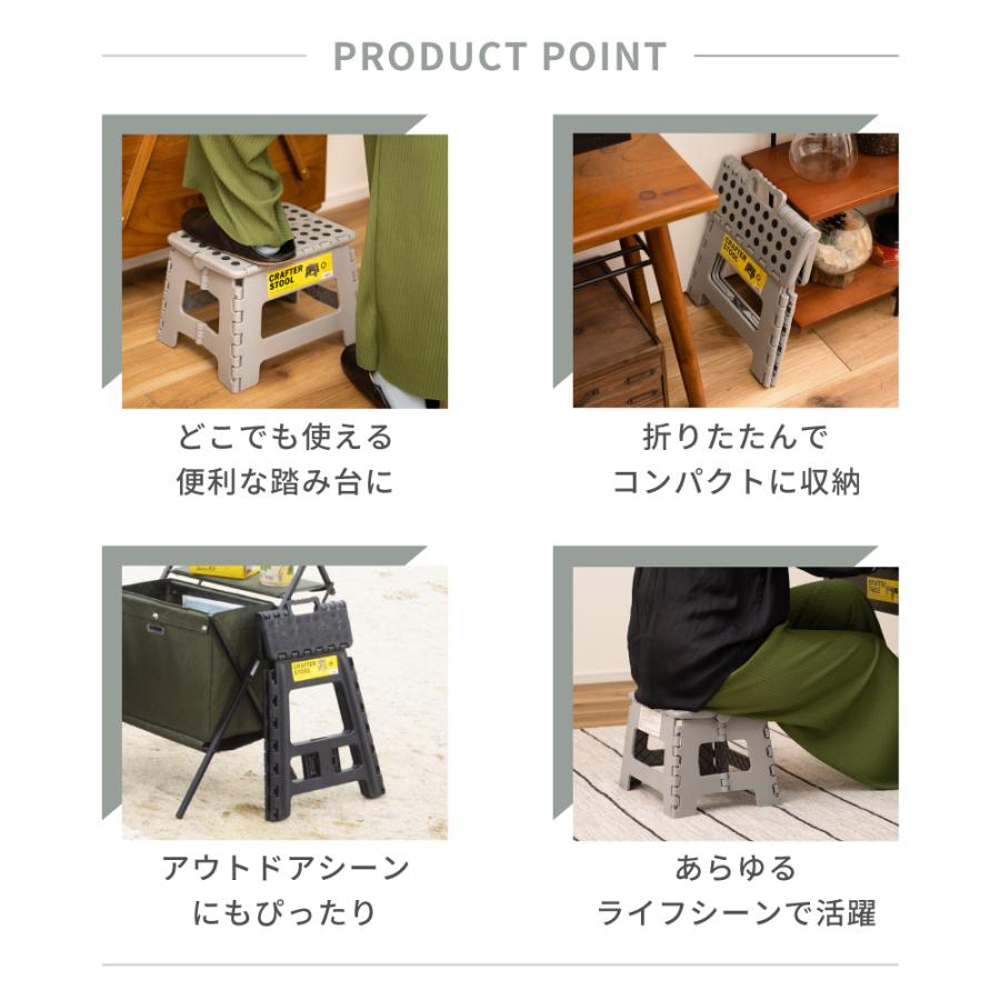 踏み台 脚立 折りたたみ 高さ22 おしゃれ 持ち運び ステップ台 コンパクト スリム トイレ アメリカン アウトドア キャンプ レジャー 敬老の日 ギフト プレゼント |  | 06