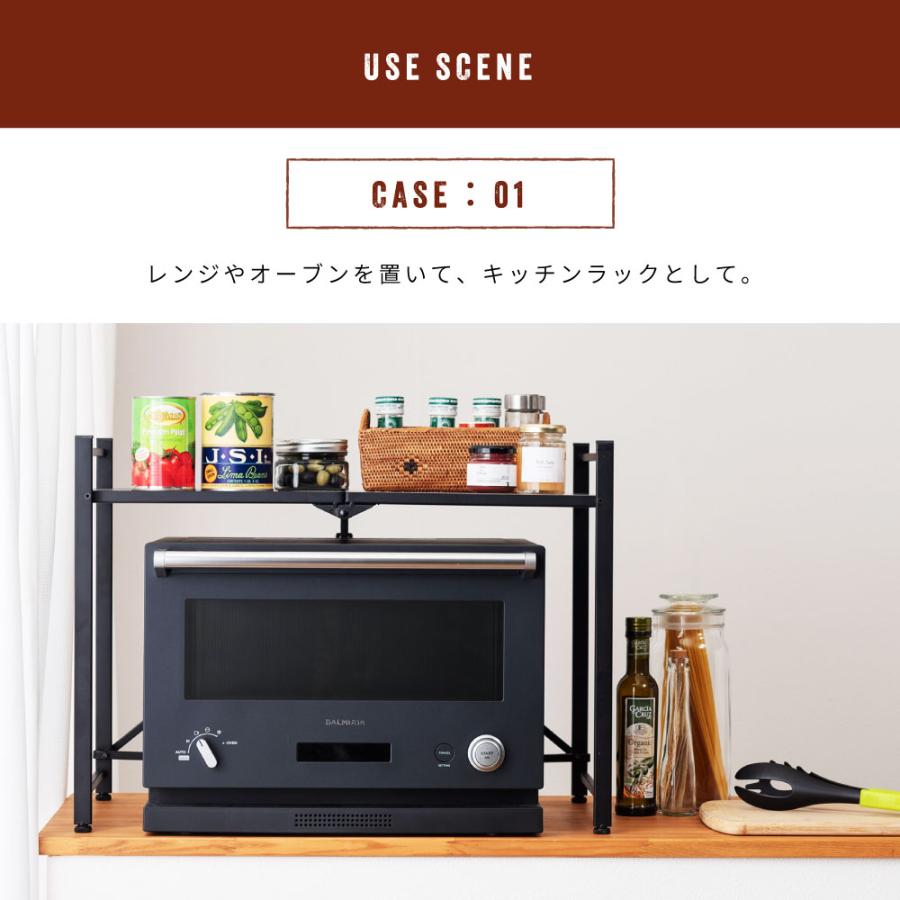 折りたたみラック 2段 卓上 レンジ台 レンジラック ディスプレイ シンプル スチール 机上 サイドテーブル ベッドサイドテーブル 推し活 推し棚 キッチンラック |  | 16