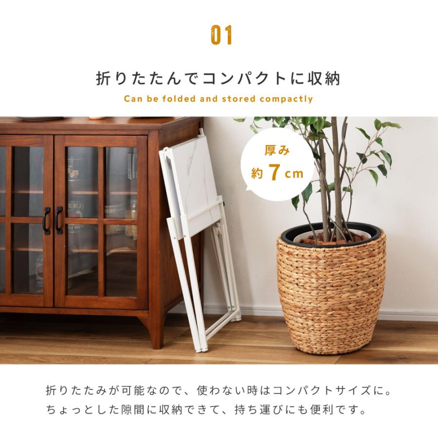 折りたたみラック 2段 卓上 レンジ台 レンジラック ディスプレイ シンプル スチール 机上 サイドテーブル ベッドサイドテーブル 推し活 推し棚 キッチンラック |  | 04