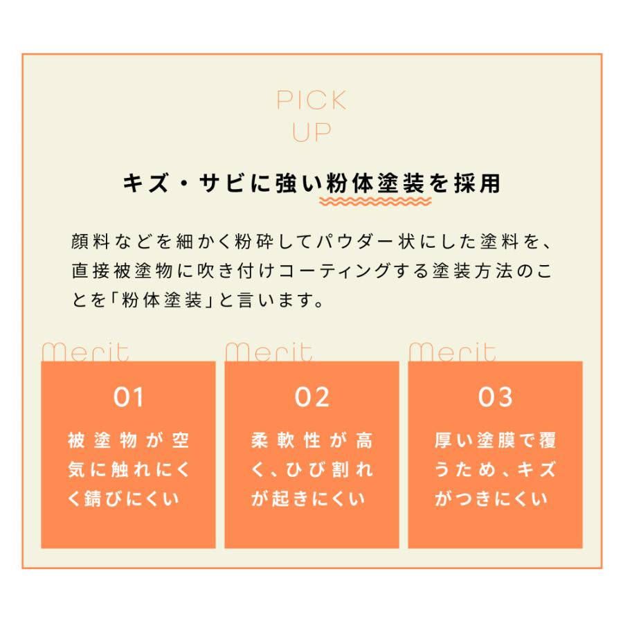 折りたたみラック キャスター付き 棚 シェルフ 高さ調節 ワゴン キッチン サイドテーブル 3段 スチール スリム コンパクト 隙間収納 軽い 省スペース メッシュ | 東谷 | 13