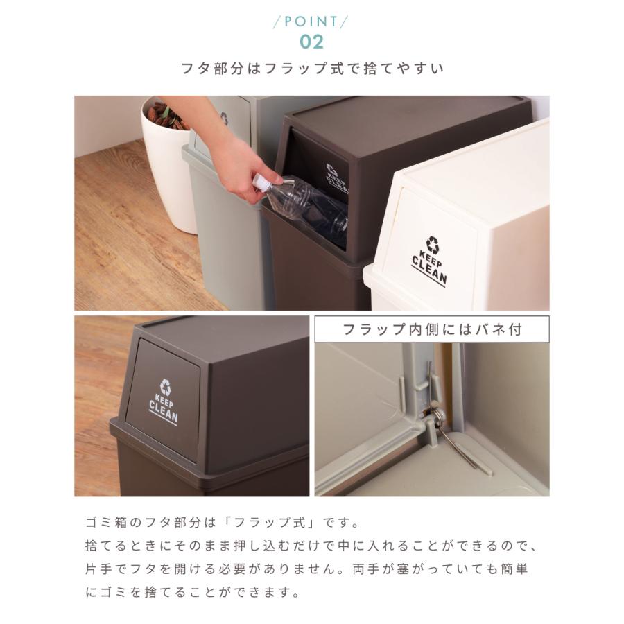東谷 ゴミ箱 30リットル おしゃれ 分別 ごみ箱 屋外 ダストボックス 蓋