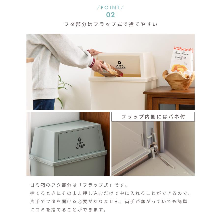 東谷 ゴミ箱 30リットル おしゃれ 分別 ごみ箱 屋外 ダストボックス 蓋
