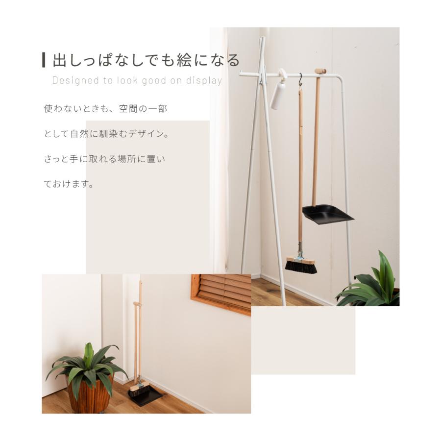 ちりとりほうきセット 自立式 立てて収納 ダストパン アンド ブラシセット おしゃれ 天然木 塵取り 掃除道具 デスク インテリア |  | 09