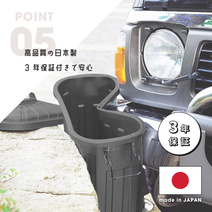 ゴミ箱 60リットル おしゃれ 分別 ごみ箱 屋外 ダストボックス 蓋付き スリム キッチン 60L リビング フタ付き 大きめ ブラック グリーン グレー ベージュ | 東谷 | 14