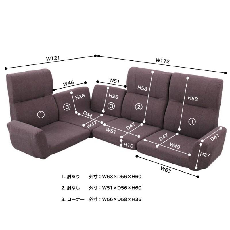 東谷 ソファー 4点セット ソファ ローソファー 3人掛け ローソファ