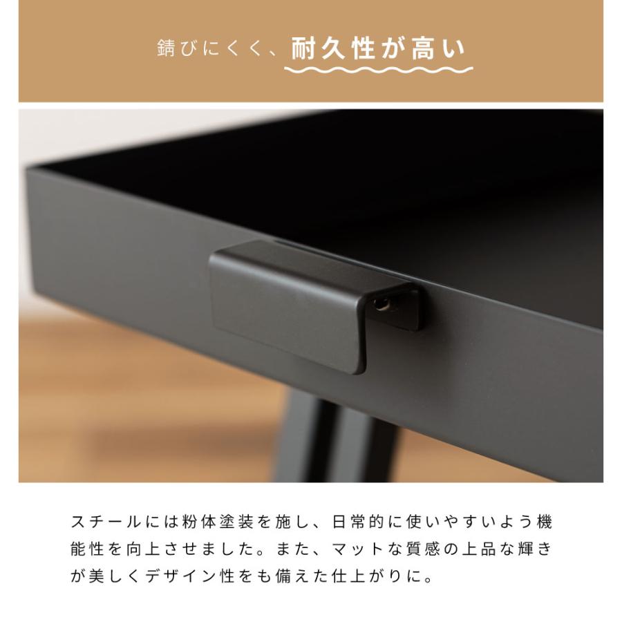 東谷 サイドテーブル キャスター ベッドサイド 引き出し 高さ55 ミニ