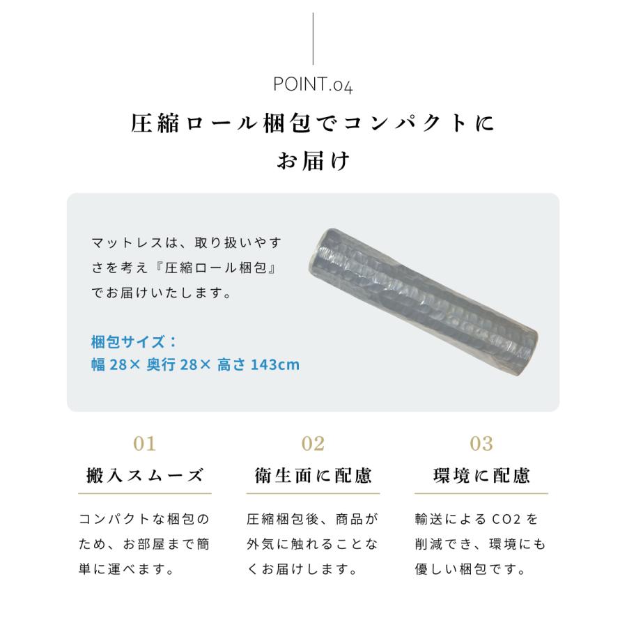 マットレス ダブル ポケットコイル コイル 体圧分散 厚い 厚み10cm以上 極厚 シンプル モダン 体圧分散 寝具 揺れにくい フィット 肩こり 高さ17.5cm シンプル | 東谷 | 09