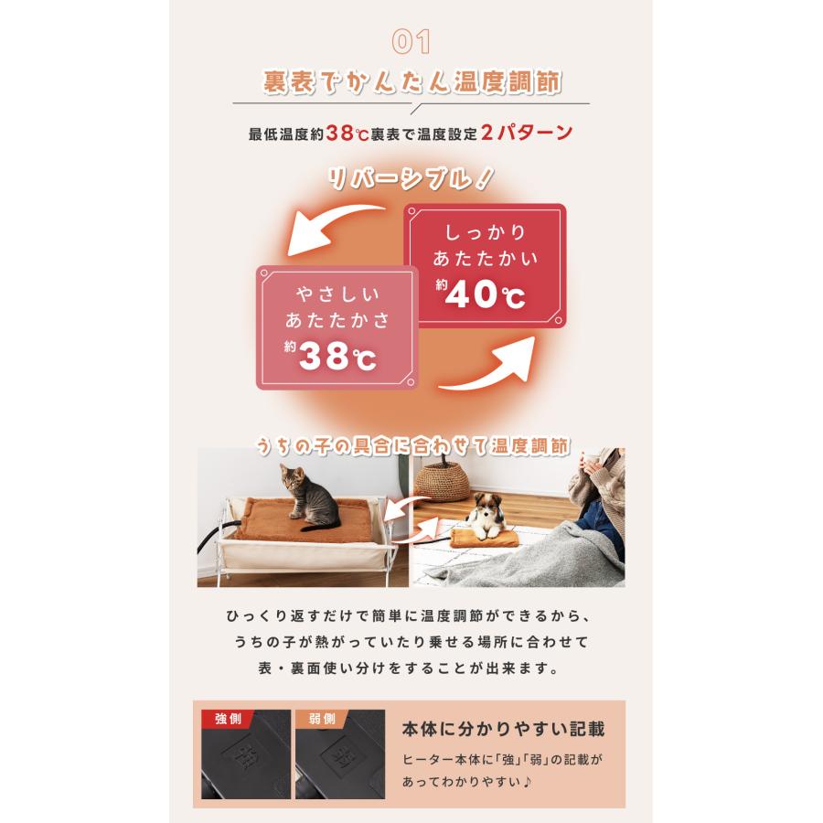 ペット用ヒーター ペット ヒーター Mサイズ 床暖房 温度調節 断線防止 