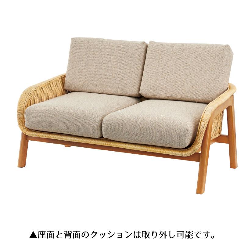 明石市より　アジアン　引き取り限定　籐の1人掛けソファー2脚セット 東谷 ソファー ソファ 2人掛け ダイニングソファ 二人掛けソファ 2人