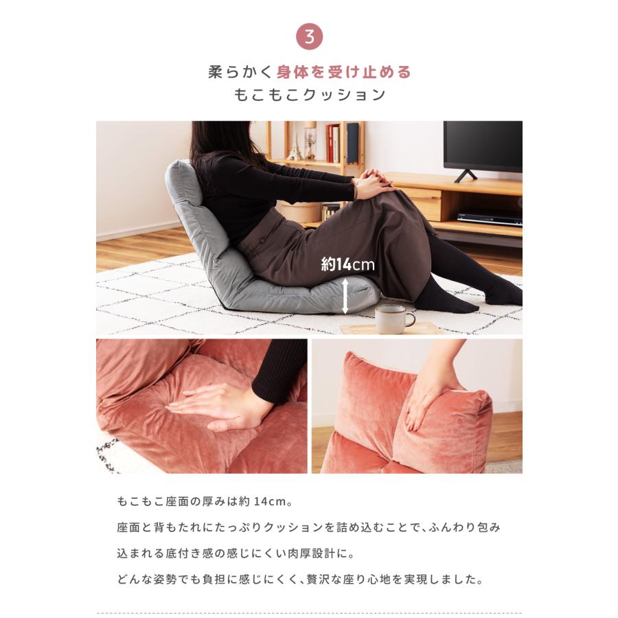 東谷 座椅子 1人掛け ハイバック リクライニングチェア コンパクト