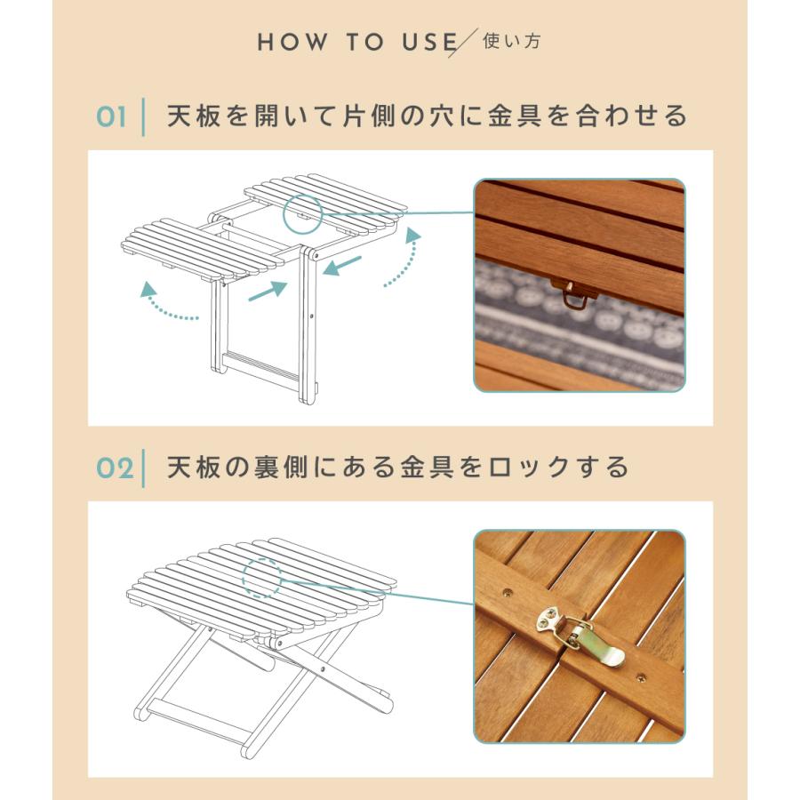 新品 未使用】東谷 エダ フォールディングテーブル おしゃれ かわいい