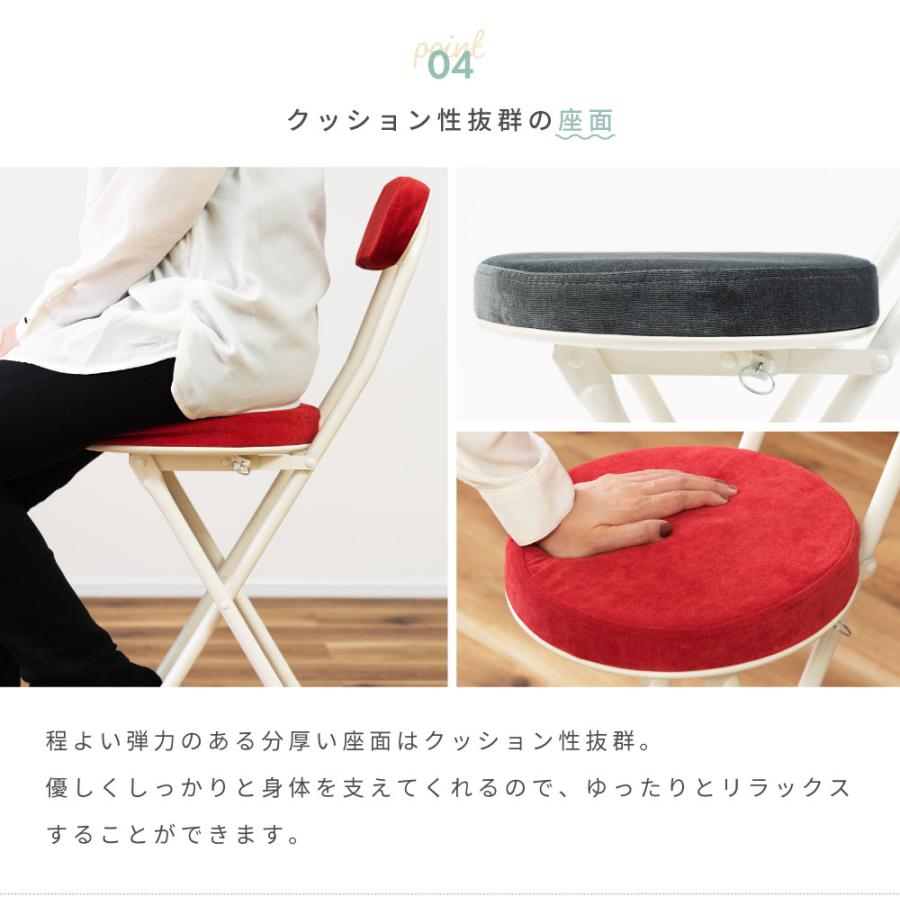 カウンターチェア キッチンチェア 折りたたみ ハイチェア カウンターチェアー カウンター椅子 折りたたみ椅子 キッチン椅子 カウンター  丸椅子 おしゃれ | 東谷 | 16